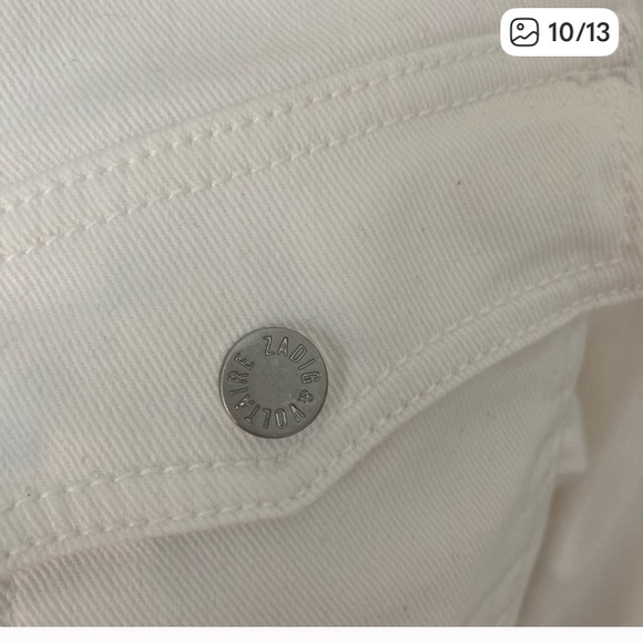 Zadig & Voltaire White Denim Jacket - Picture 8 of 10